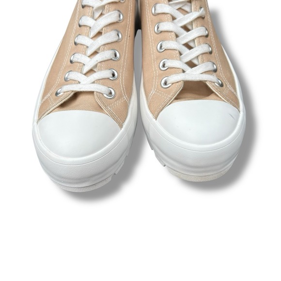 Sincerely Jules‎ Natural Tan Low Rise Platform Sneakers New Size 10M - Picture 4 of 8